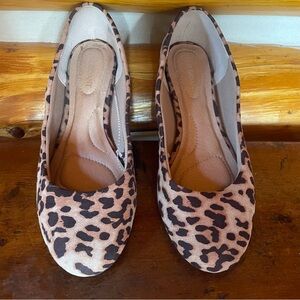 Lane Bryant Leopard Print Flats 9W | Fall Trend Wide Width Ballet Shoes